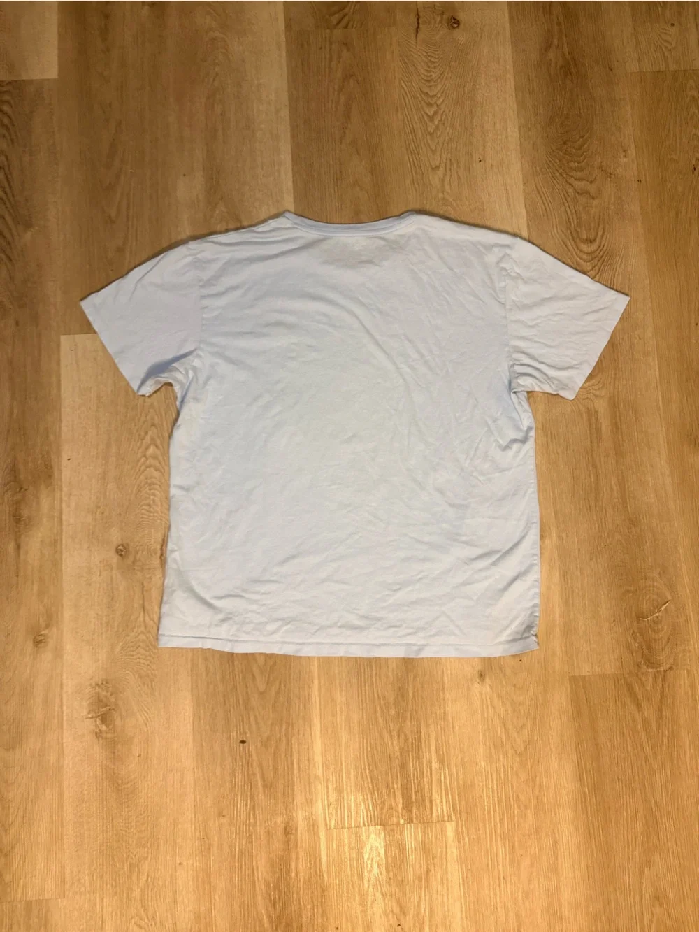 Polo Ralph Lauren Baby Blue T-Shirt Size Large w/ Yellow Logo Casual Comfy